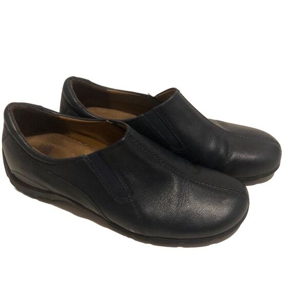 Naturalizer Women’s Size 8 1/2 Blue Slip On Leather Comfort Loafer Shoes - Picture 1 of 11